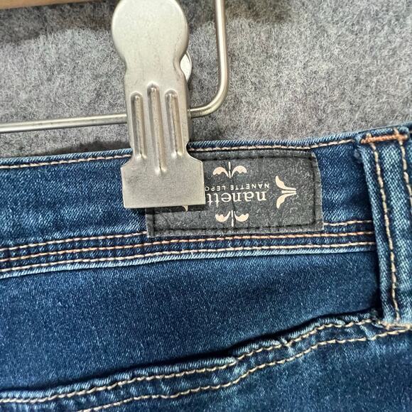 Nanette Lepore Belle Ankle Jeans 16 Blue Slim Skinny High Rise Stretch Comfort - Picture 4 of 12